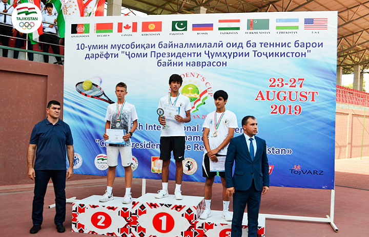 Tajikistan Junior Tennis Players become winner