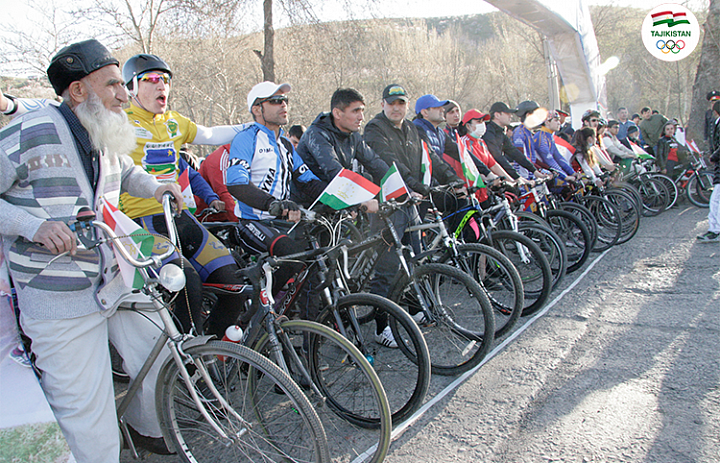 Home Race Walking and Cycling Marathon in Dushanbe