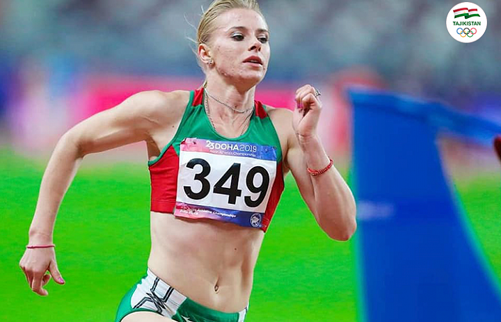 Kristina Pronzhenko broke a national record in Doha