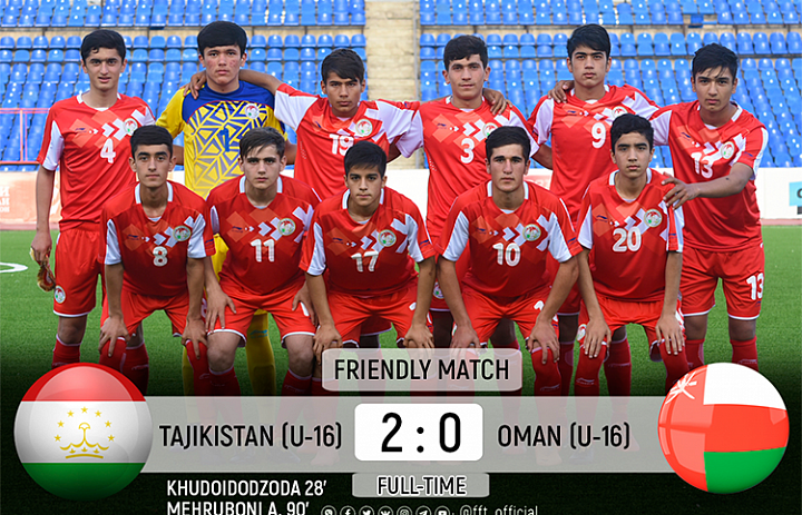 Friendly matches Tajikistan U-16 vs Oman U-16