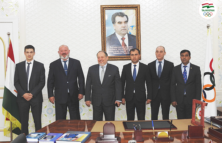 Tajikistan NOC welcomes ISSF President Vladimir Lisin